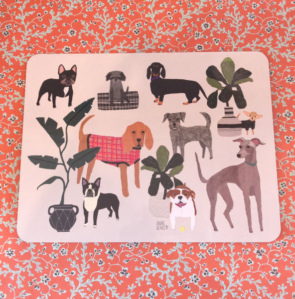 Anne Bentley Dogs Tablemat