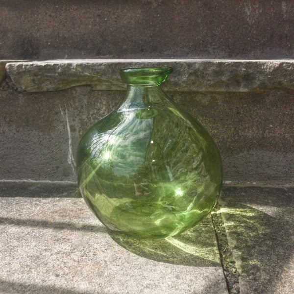 Recycled Glass 18cm Simplicity Vase green