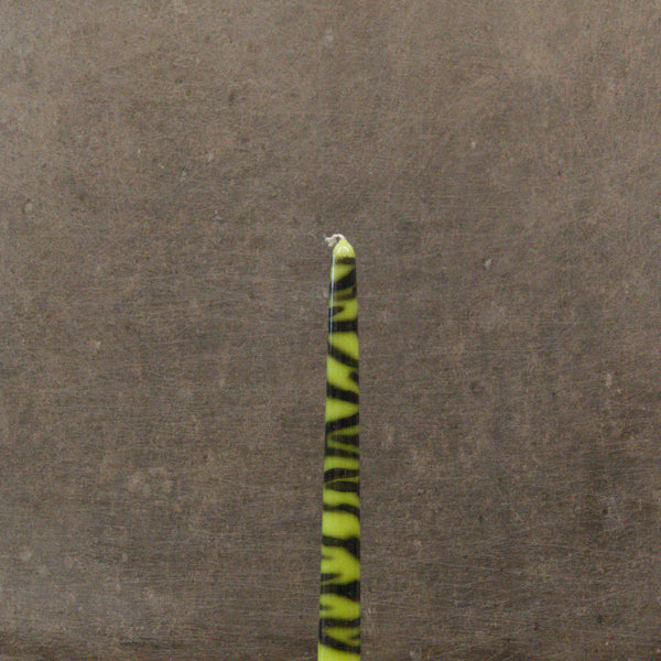 Fluroscent dinner candles - Animal Print