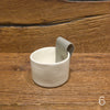 Porcelain and Leather Tea Light Holder.