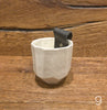 Porcelain & Leather Geometric Tea Light Holder