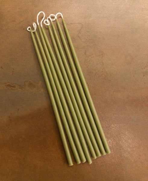 8 Celebration Candles - Moss