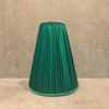 Tall Pleated Lampshade - Emerald Green