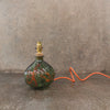 23cm Spiral recycled glass lamp