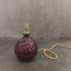 23cm Spiral recycled glass lamp