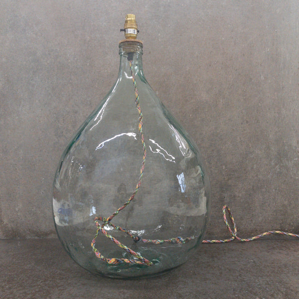 56cm Recycled Glass lamp with Multi flex
