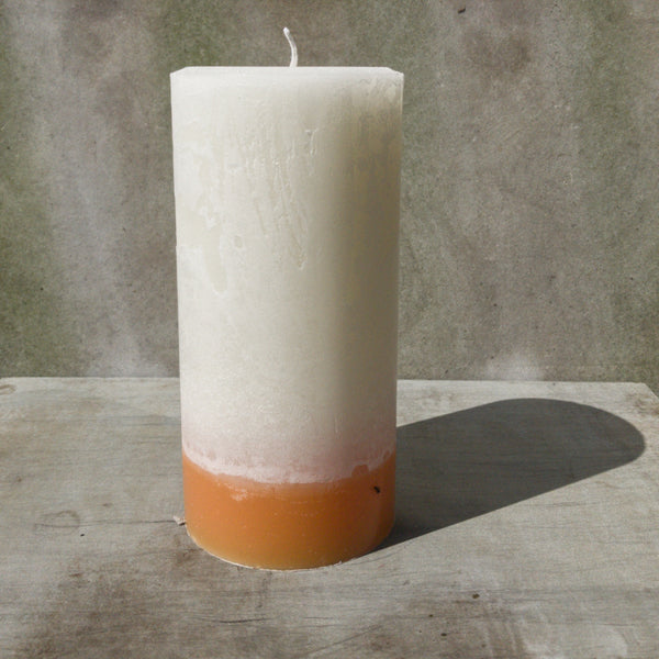 Pillar candle - Ginger and Lime scent.