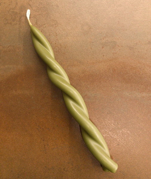 Twisted Candle - Moss