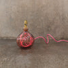 23cm Spiral recycled glass lamp