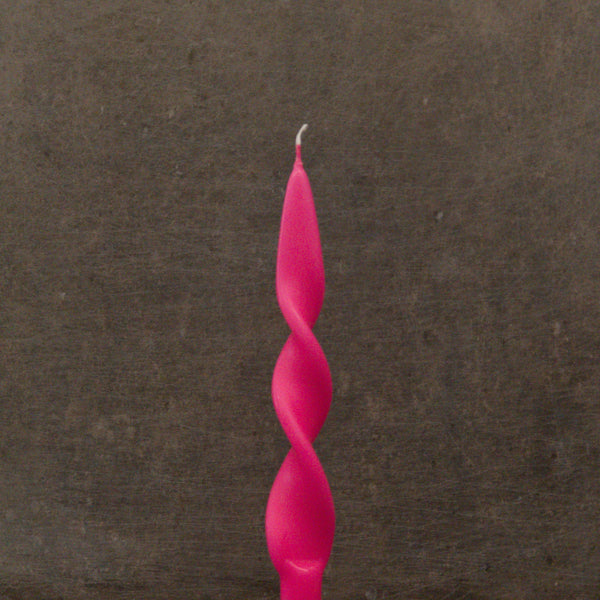 Fluorescent Double Helix dinner candle
