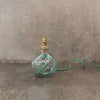 23cm Spiral recycled glass lamp