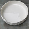 Bérangère Céramiques - Large porcelain dish with relief decor
