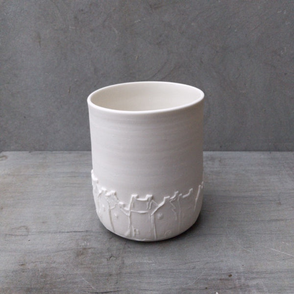 Bérangère Céramiques - Beaker with relief decor