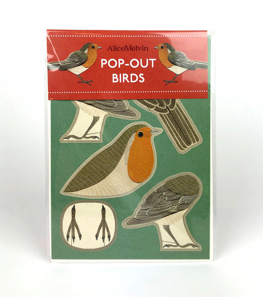 Pop out robin card
