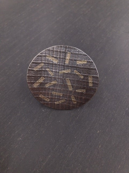 Susan Cross Ring - Linen print relief