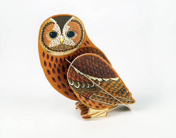 Pop out tawny owl card